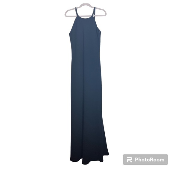 CALVIN KLEIN Crepe Halter Gown, NWT, Size 14 - Picture 5 of 9